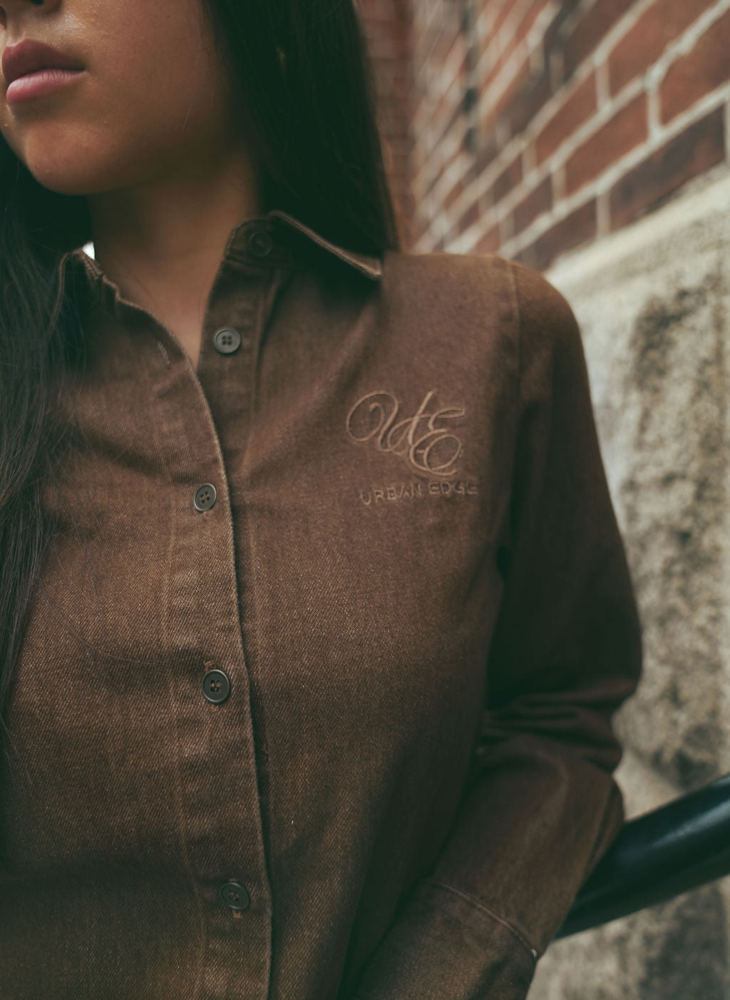 Denim Shirt Brown