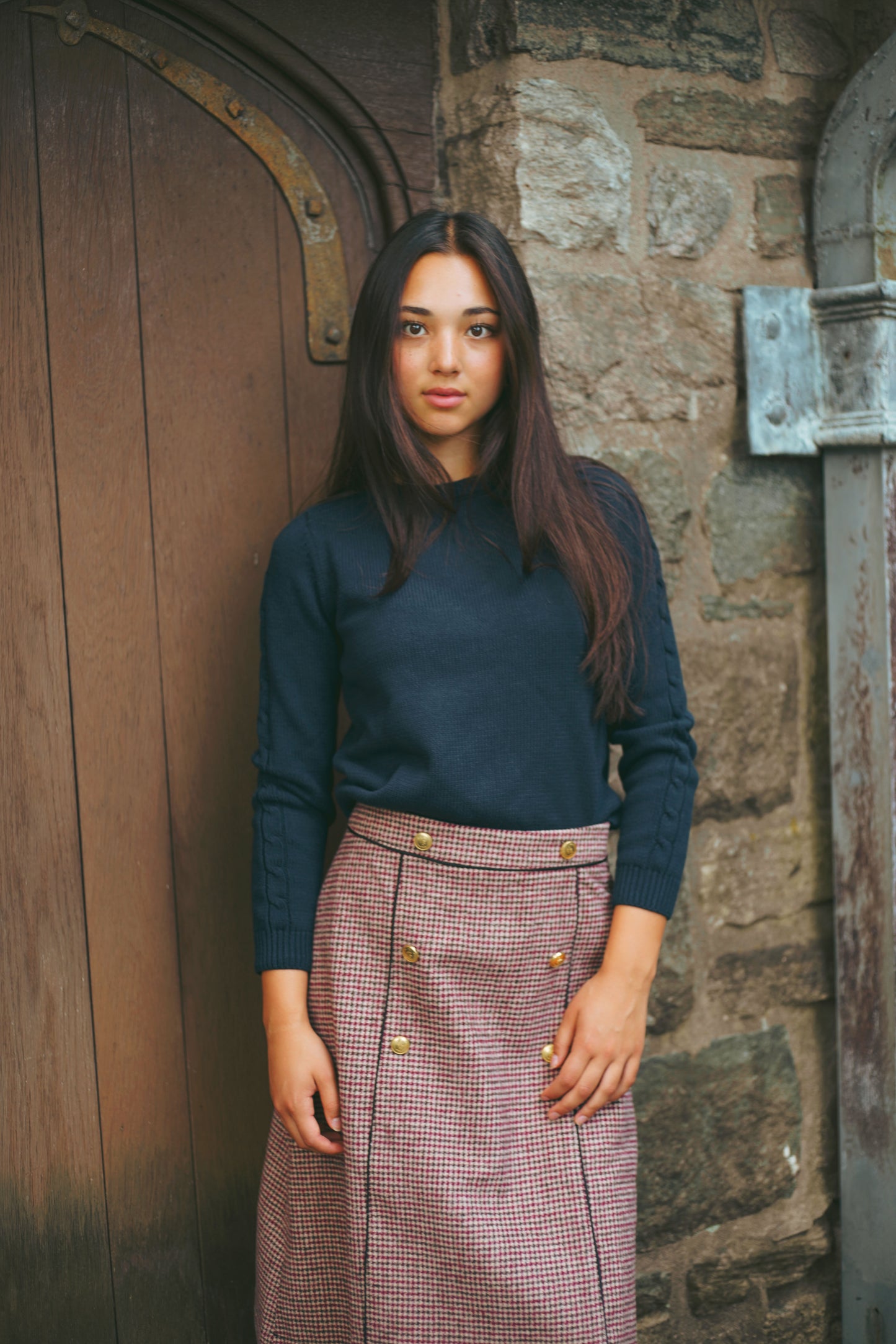 Chunky Knit Crewneck Navy