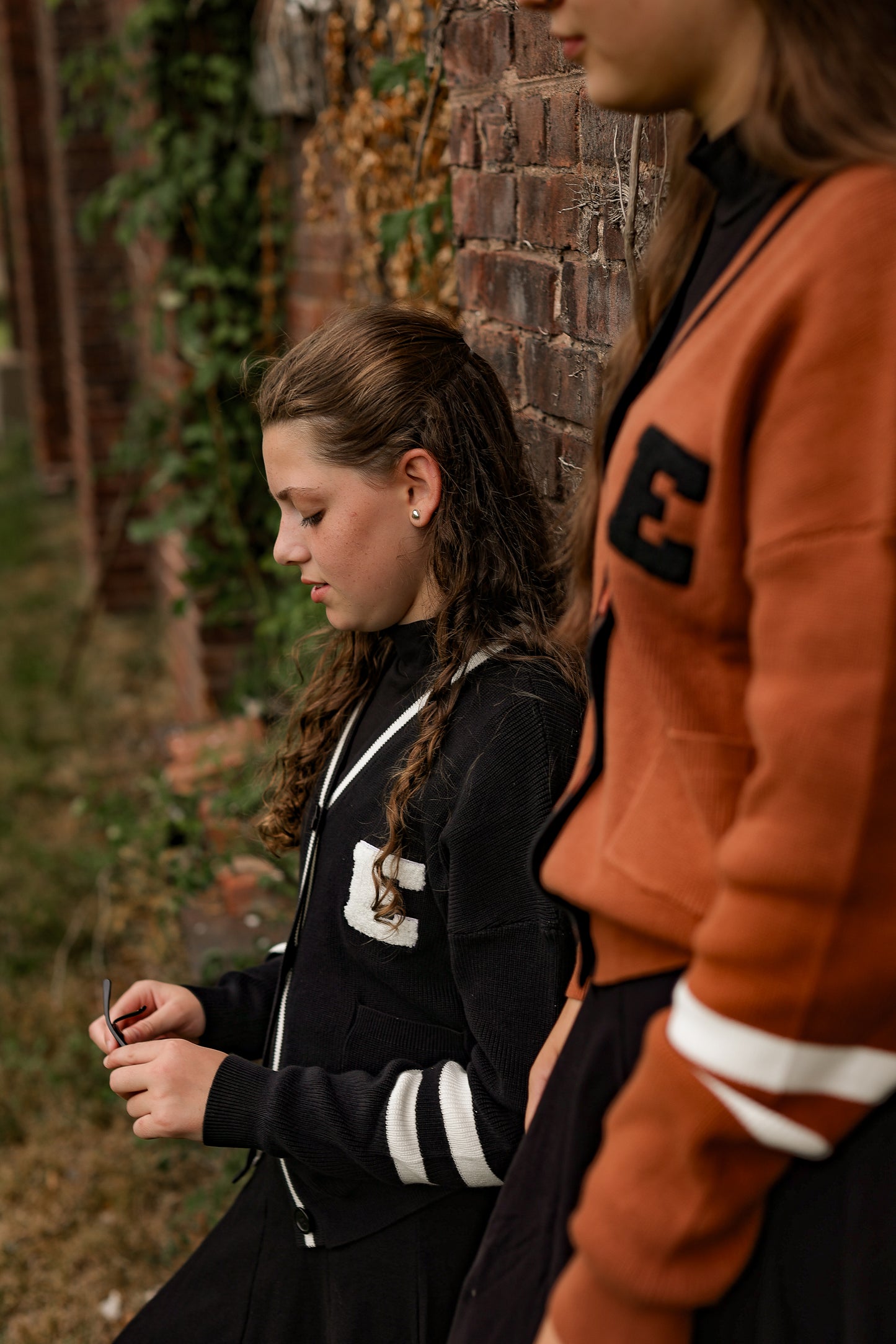 Varsity Cardigan Brown