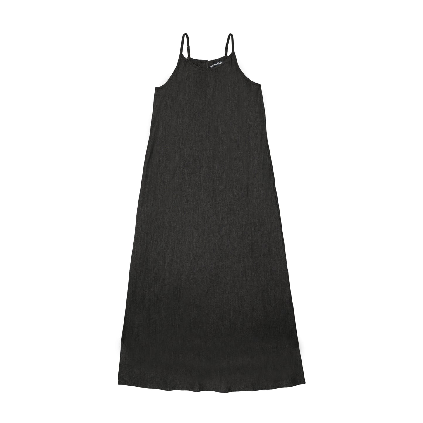 Denim Slip Dress Black