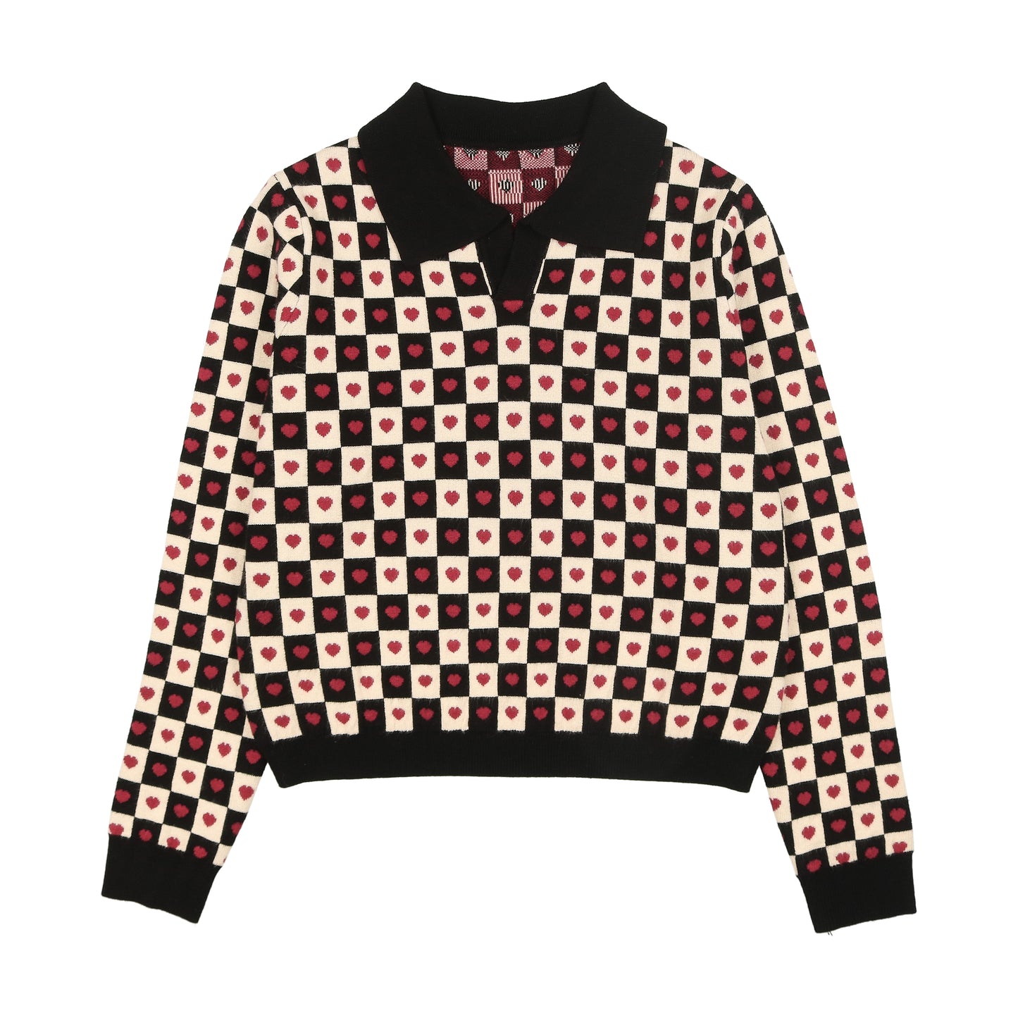 Checkered Heart Polo