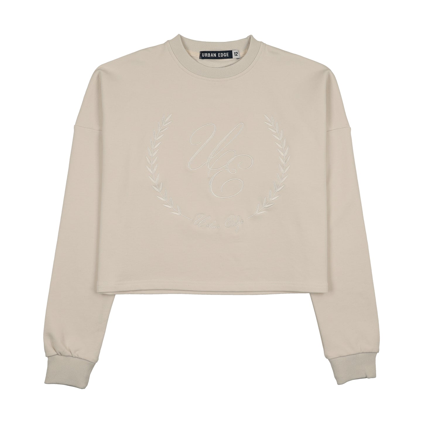 Tone on Tone Sweatshirt Ecru