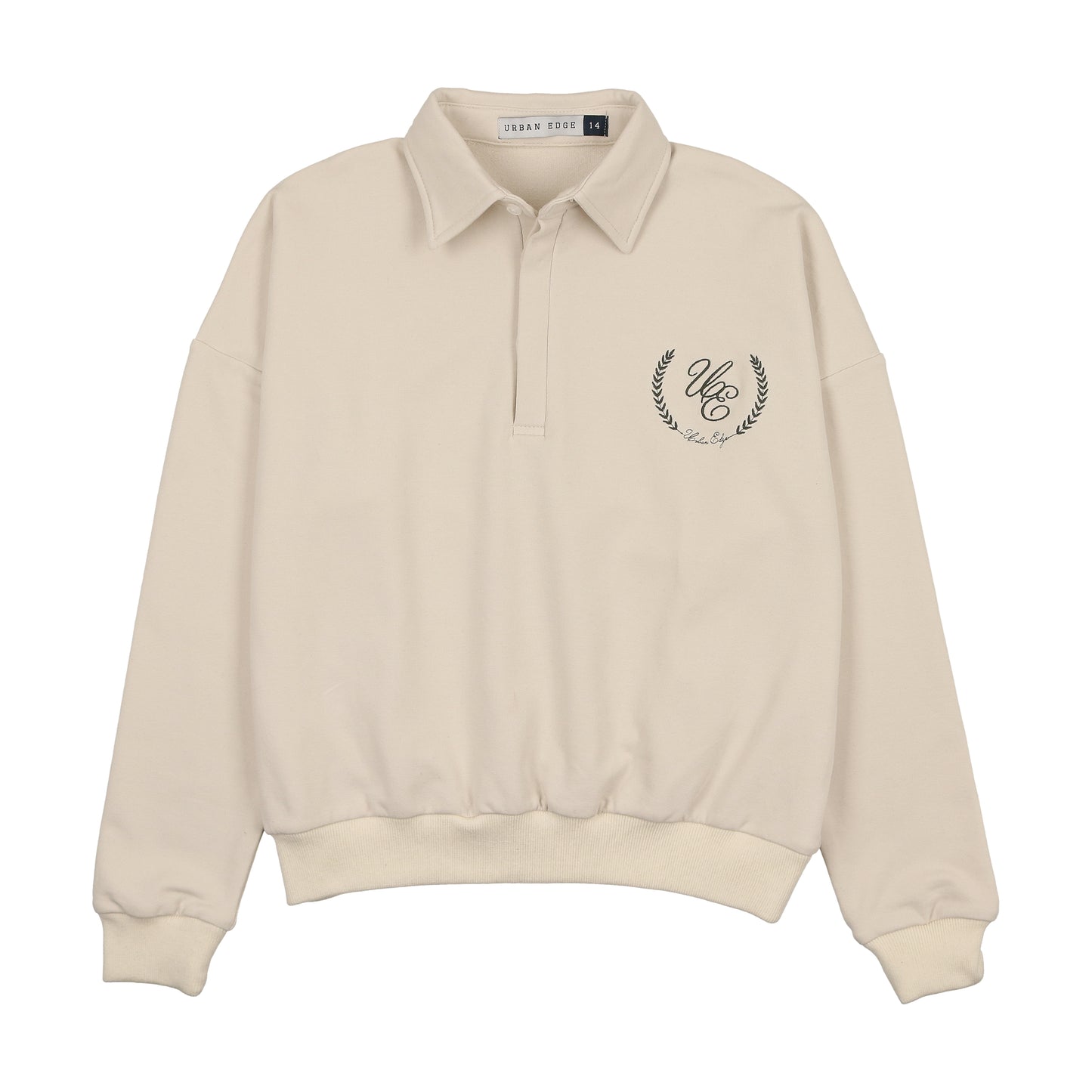Polo Sweatshirt Ecru