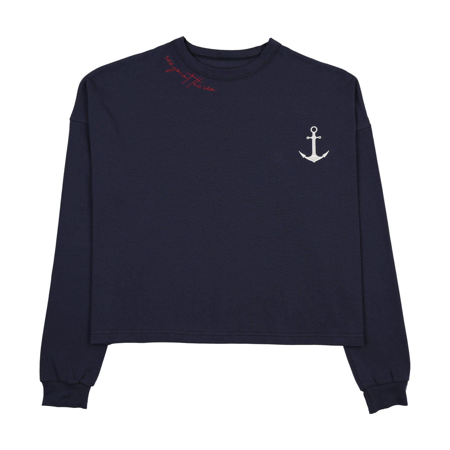 Anchor Tee- Navy