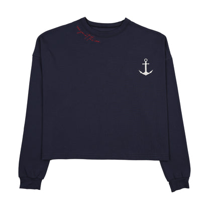 Anchor Tee- Navy