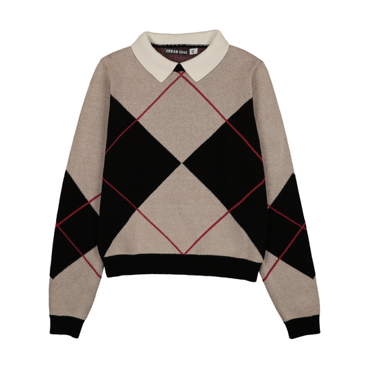 Argyle Knit Sweater