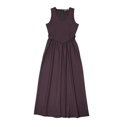 Bow Dress Mulberry- Removable Bows. Size UP