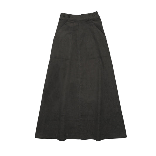 Corduroy Pocket Skirt Black