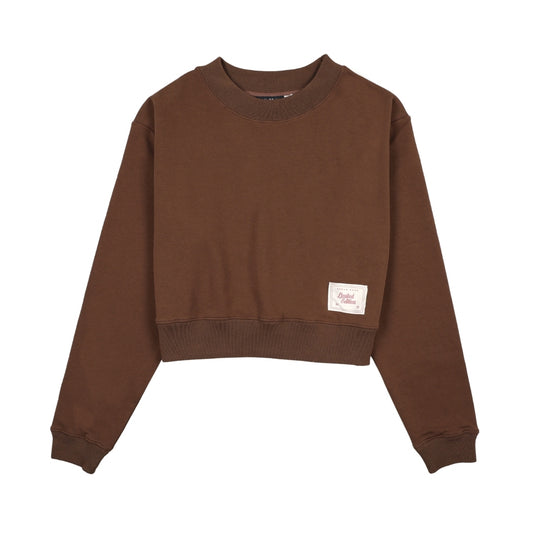 Cropped Sweatshirt Brown
