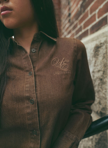 Denim Shirt Brown