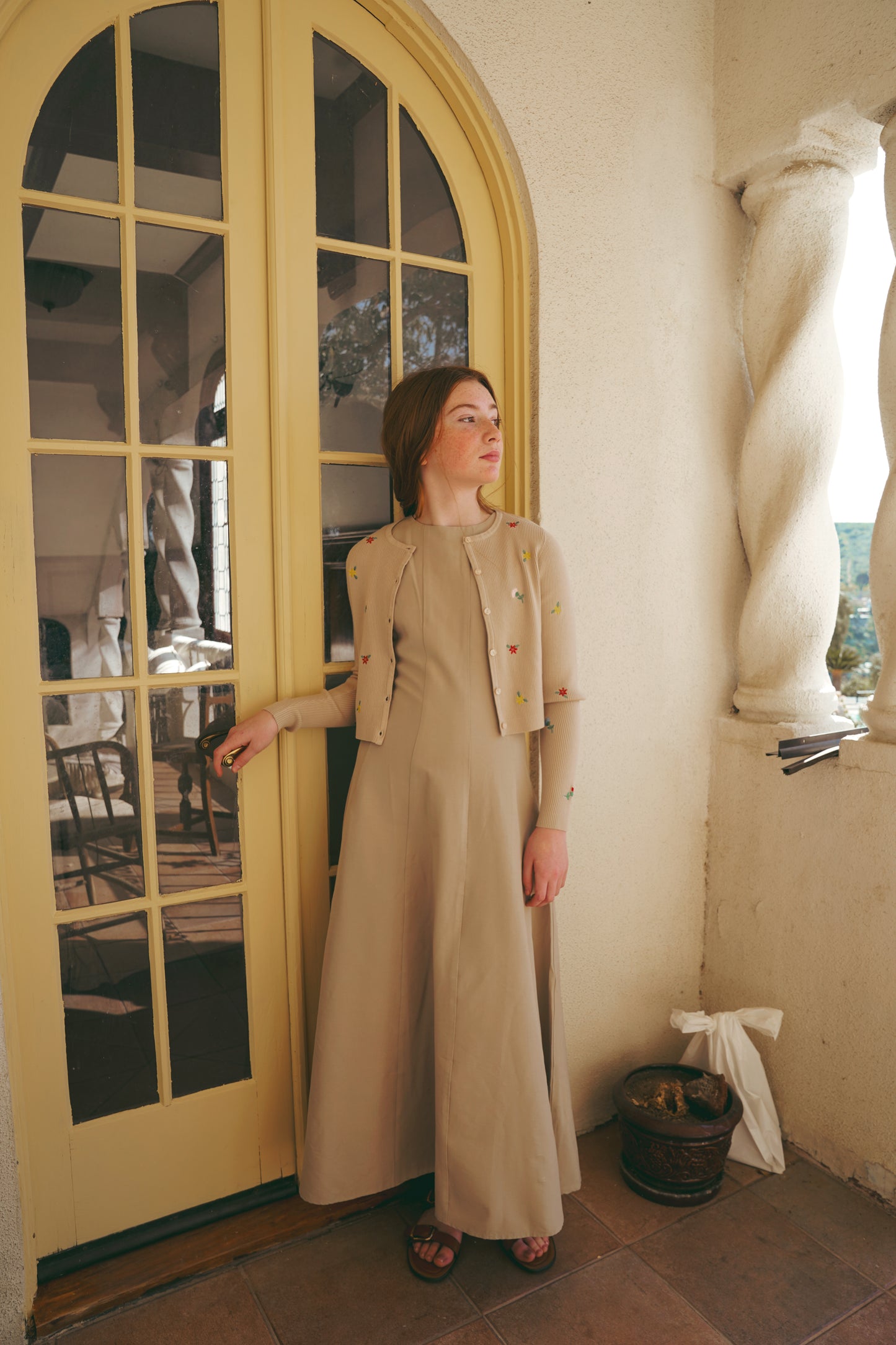 Paneled Cotton Dress