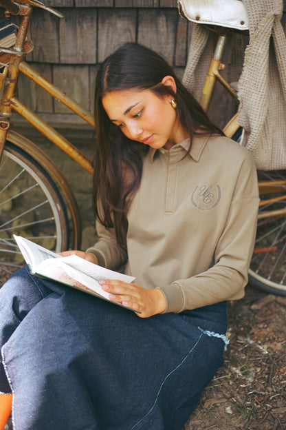 Polo Sweatshirt Khaki
