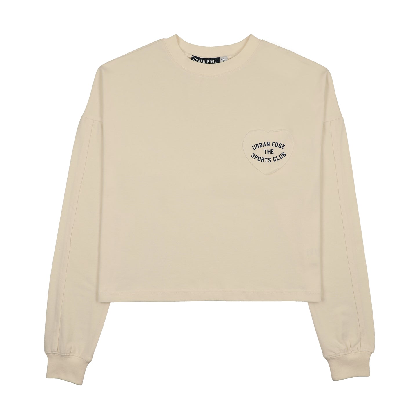 Heart Patch Tee- Off White