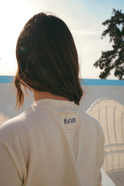 Heart Patch Tee- Off White