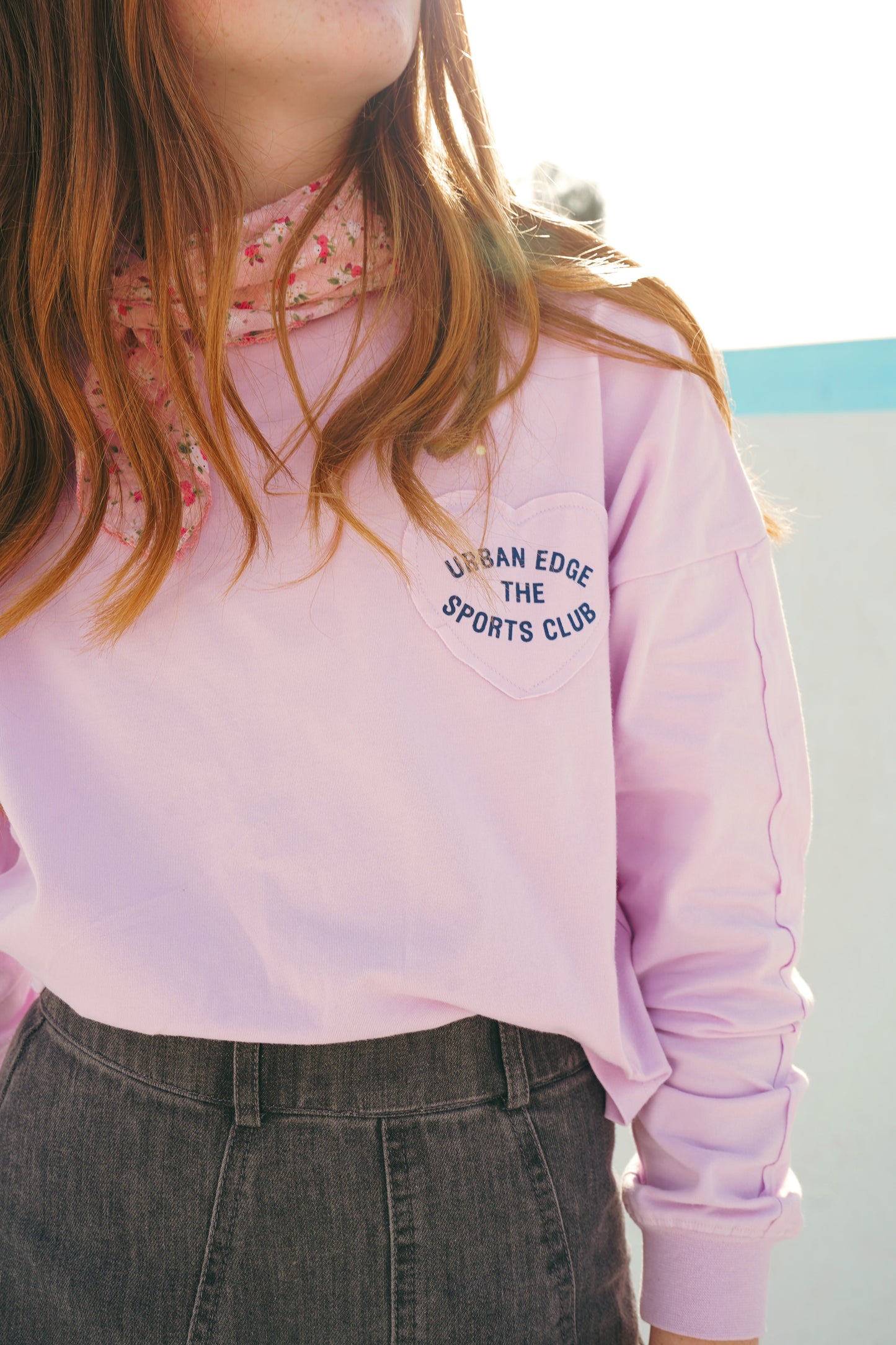 Heart Patch Tee-Light Purple
