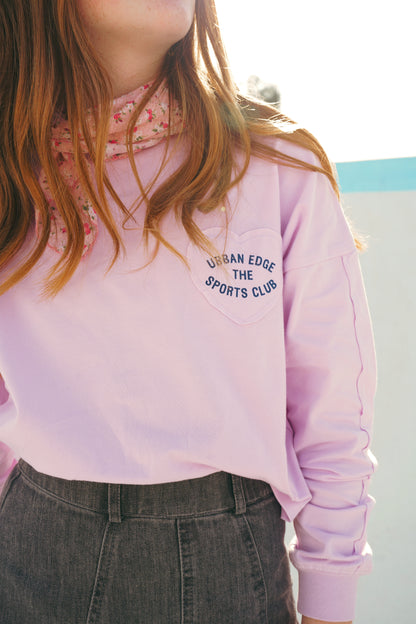 Heart Patch Tee-Light Purple