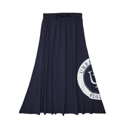 Logo Skirt-Navy
