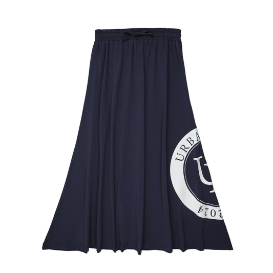 Logo Skirt-Navy