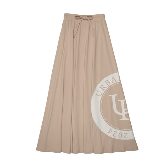 Logo Skirt-Tan