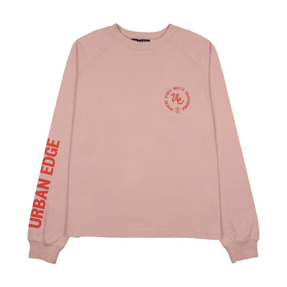 Oversized Raglan Tee-Pink