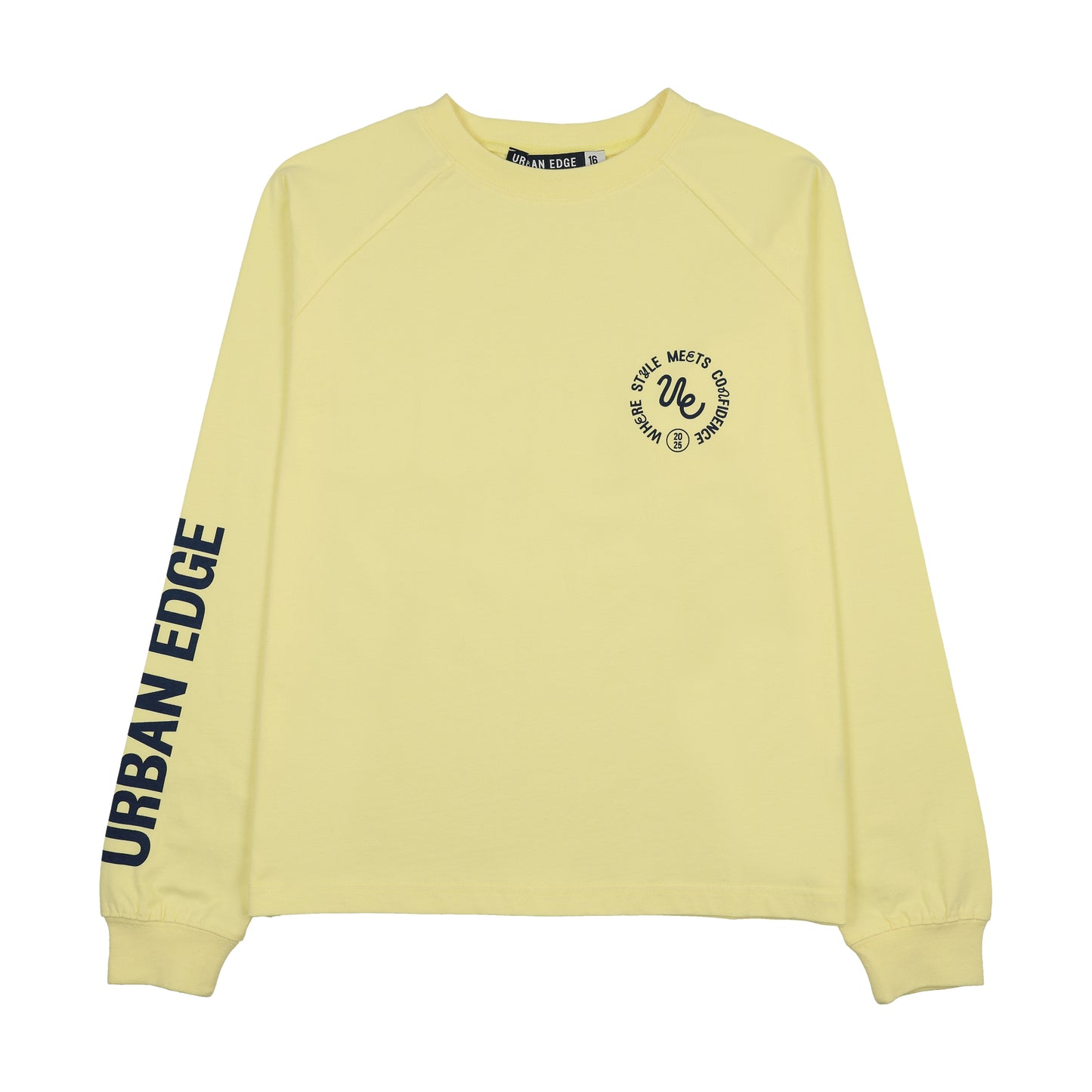 Oversized Raglan Tee- Yellow