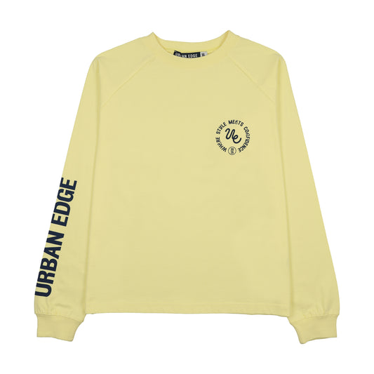 Oversized Raglan Tee- Yellow