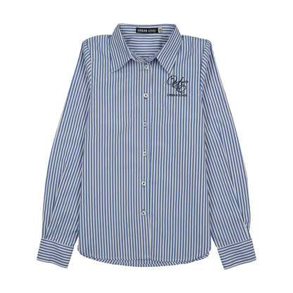 Pinstripe Shirt Blue