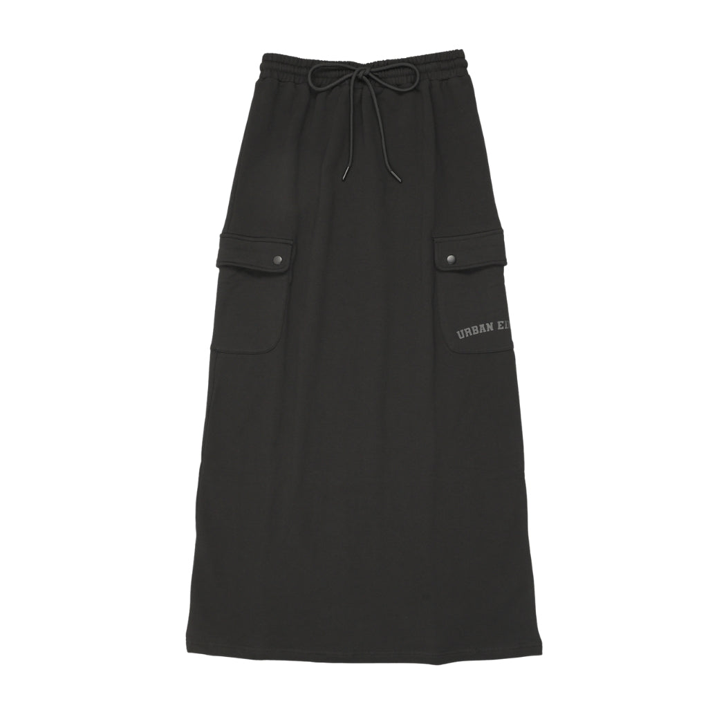 Midi Sweatset Sweatskirt Black