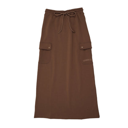 Midi Sweatset Sweatskirt Brown