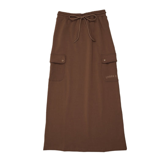 Midi Sweatset Sweatskirt Brown