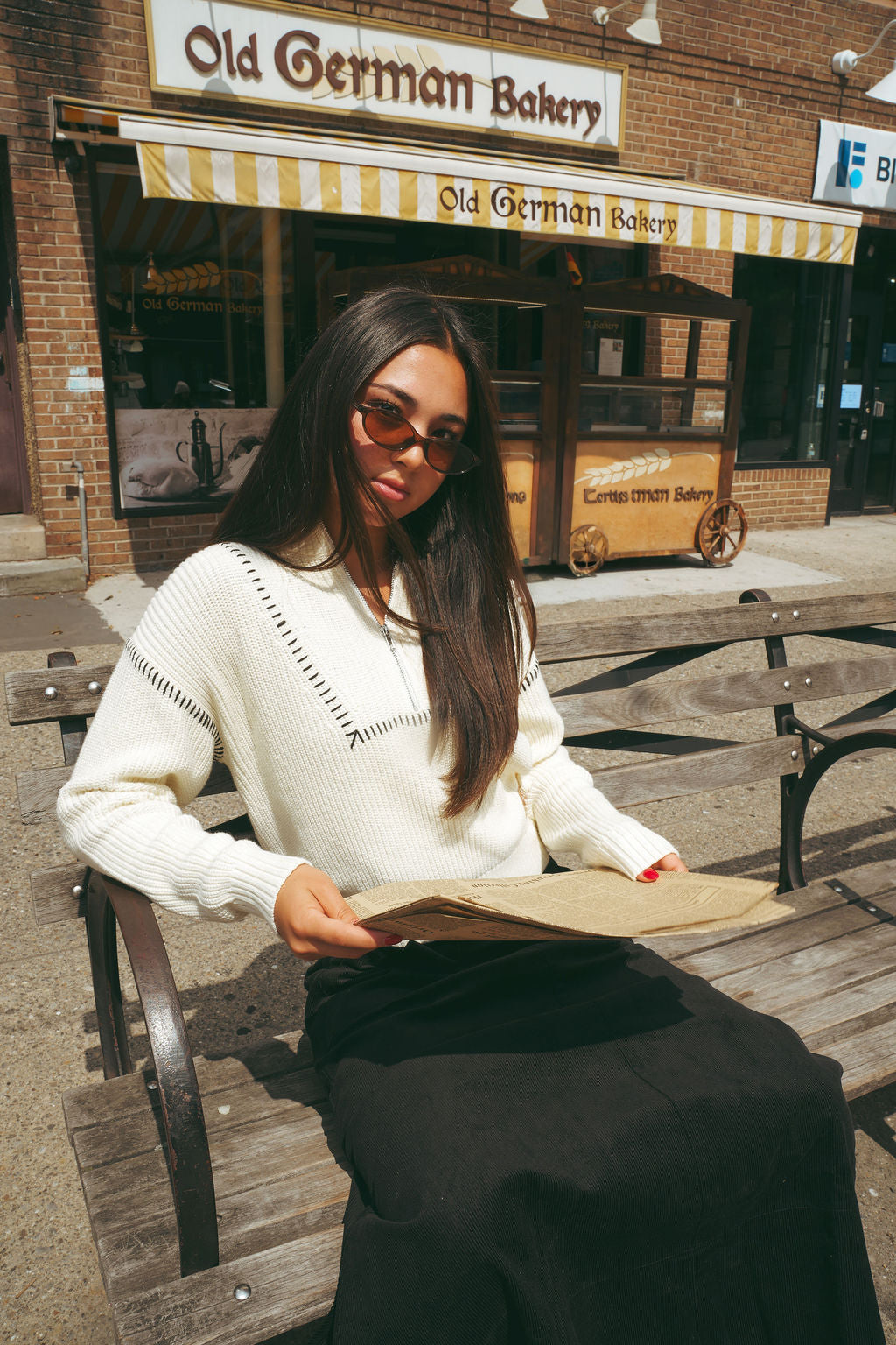Whipstitch Chunky Half Zip