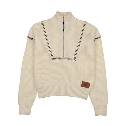 Whipstitch Chunky Half Zip