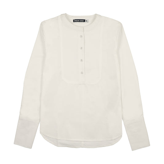 White Bibbed Shirt