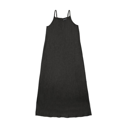 Denim Slip Dress Black