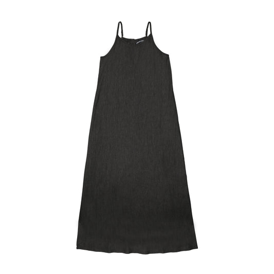 Denim Slip Dress Black