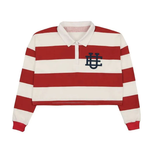 Red Striped Rugby Tee