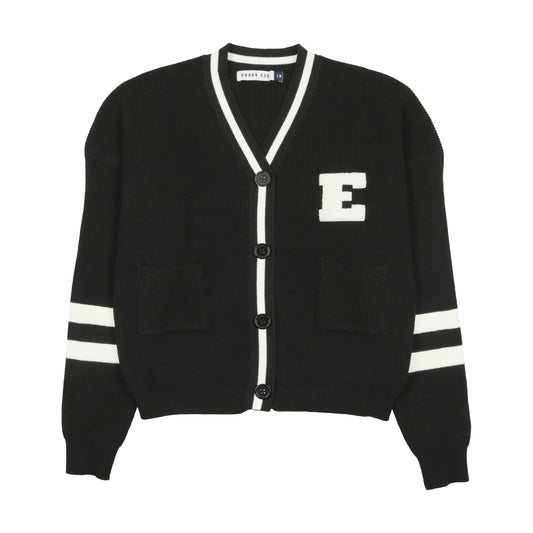 Varsity Cardigan Black