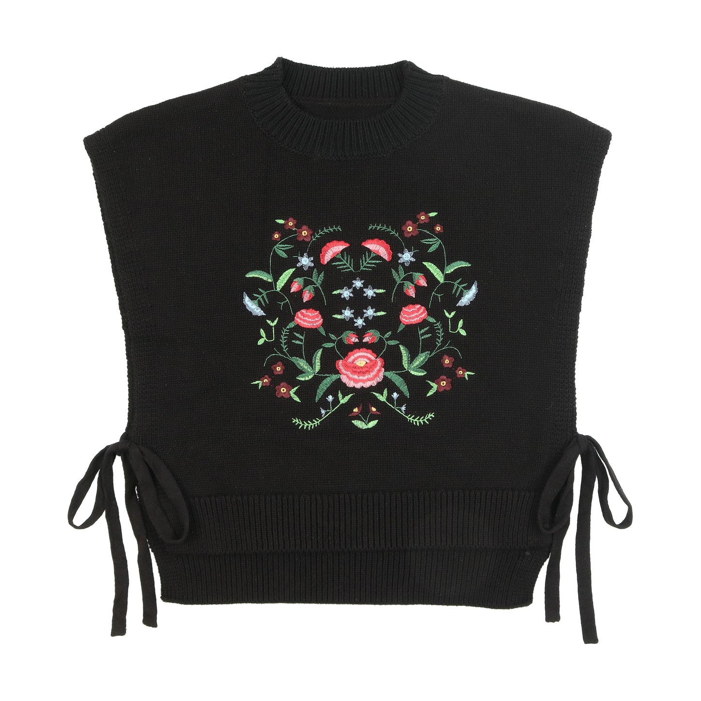 Embroidered Knit Vest