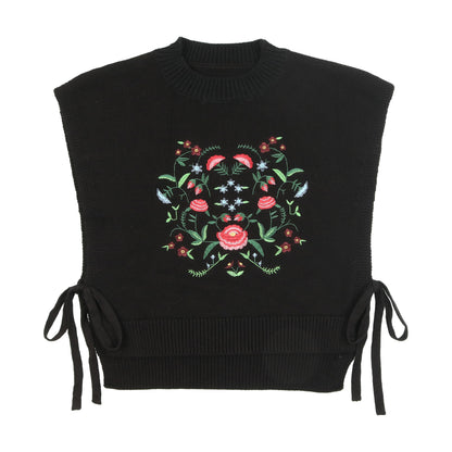 Embroidered Knit Vest