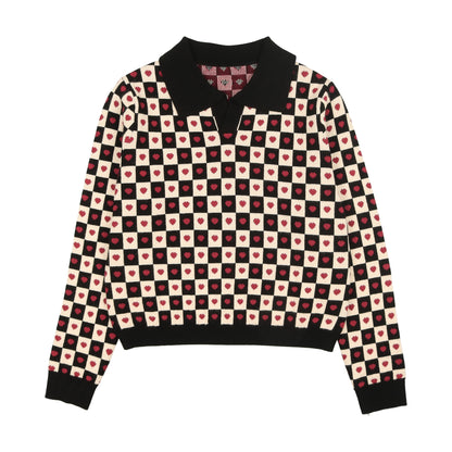 Checkered Heart Polo