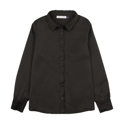Satin Blouse Black