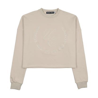 Tone on Tone Sweatshirt Ecru