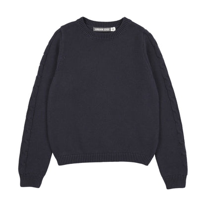 Chunky Knit Crewneck Navy